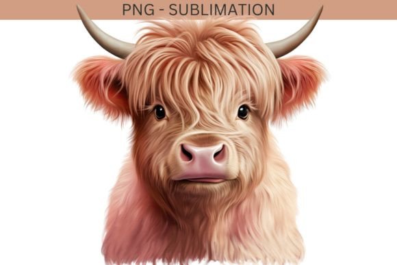Highland Cow Watercolor Poster: A Rustic Display Font