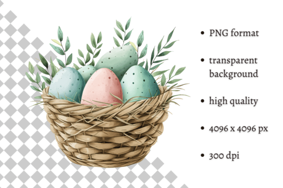 Watercolor Easter Egg Illustration: A Playful Type for Spring-Themed Projects