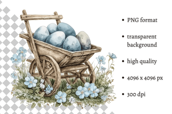 Watercolor Easter Eggs Illustration