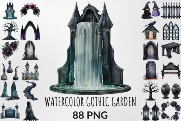 Watercolor Gothic Garden: A Designer’s Creative Guide