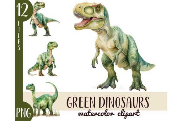 Watercolor Green Dinosaurs Clipart PNG: A Designer's Guide