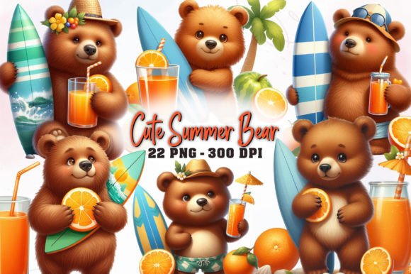 Watercolor Summer Bear Sublimation PNG: A Designer's Guide